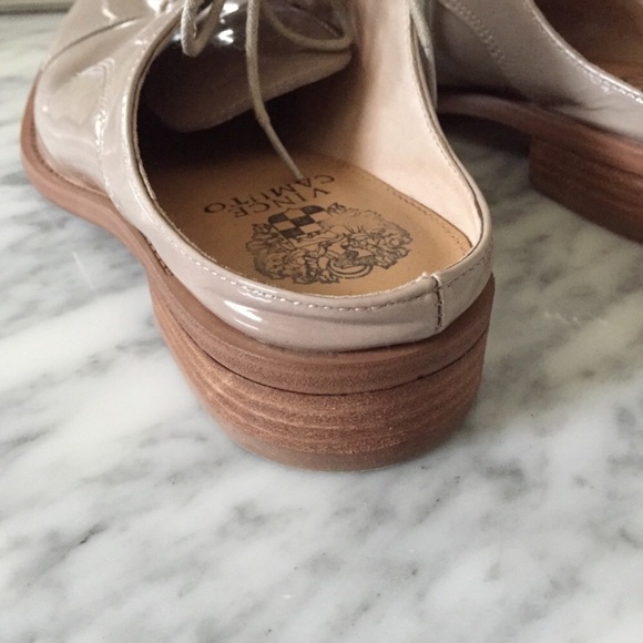 Vince Camuto Nude Patent Leather Mules - Picture 6 of 6